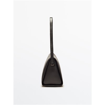 Bolso hombro liso piel
