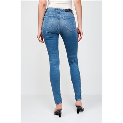 Vaquero skinny fit de tiro alto Luzien - Azul