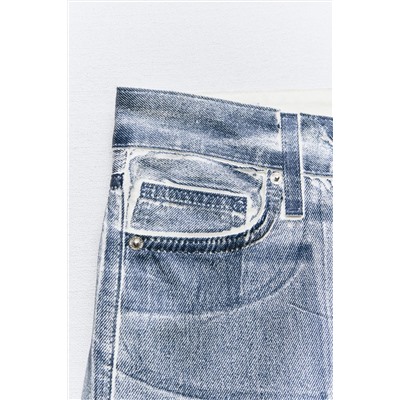 JEANS LOOSE TRF FOIL TIRO MEDIO