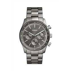Reloj de cuarzo de acero Sullivan - Taquímetro - Plateado y gris oscuro