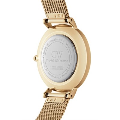 Reloj de cuarzo de acero y chapado en oro rosa Petite Pressed Evergold