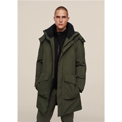 Parka acolchada impermeable -  Hombre | MANGO OUTLET España