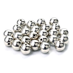 Бусины металлик/ цв.серебро/ 16мм/ уп.500г/ фас.1уп.