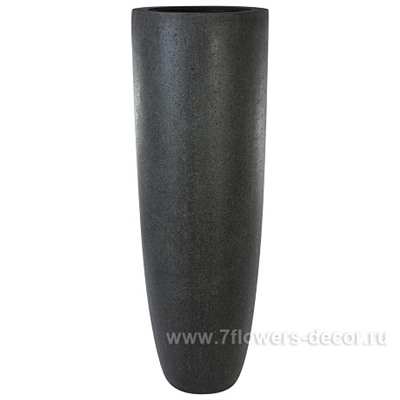 Кашпо полистоун Nobilis Marco "Rock2-gray Vase", D48хH150 см с тех.горшком