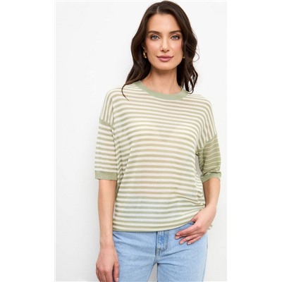Джемпер жен. к/р F-89278 olive-milk