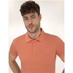 Pink Slim Fit Polo Yaka Mercerized T -For