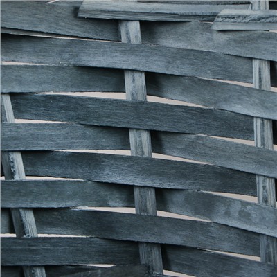 Набор корзин плетёных, 3 шт., 36×36×14 см, 30×30×13 см, 25×25×11 см, ива, серая