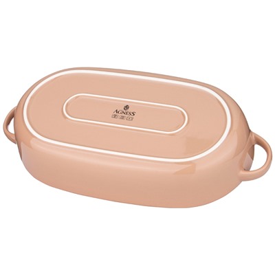 ФОРМА ДЛЯ ЗАПЕКАНИЯ ОВАЛЬНАЯ AGNESS 39*18,5*6,8 СМ 2,2 Л КАПУЧИНО (КОР=12ШТ)