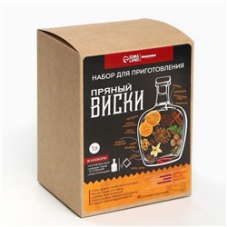 Подарочный набор для приготовления настойки «Пряный виски»: травы и специи 19 г., штоф 500 мл., инструкция