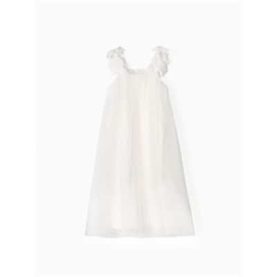 Платье для девочки MINAKU: PartyDress, белое, рост 128 см