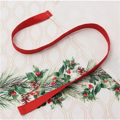 Фартук Этель Christmas wreath, 60×70 см, 100% хлопок, саржа 190 г/м²