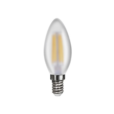 Нарушена упаковка!   Лампа светодиодная 7000 Свеча матовая Е14 4000К 4W VG10-C2E14cold4W-F Voltega