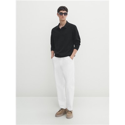 Jersey cuello polo punto milano