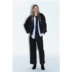 FEW ITEMS LEFT SOFT CROPPED DOUBLE-BREASTED COAT