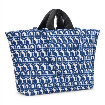 Bolso capazo Tous Manifesto - azul y blanco