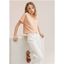 Camiseta detalles bordados -  Niña | MANGO OUTLET España