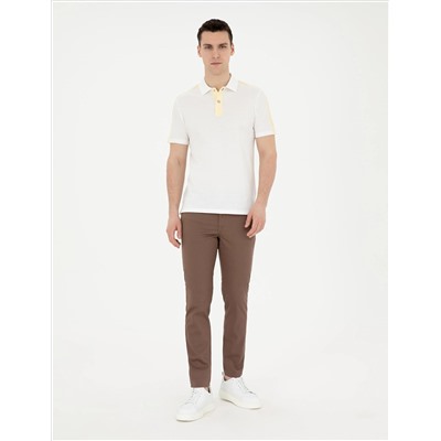 Brown Slim Fit Canvas Bloys