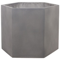 Кашпо Nobilis Marco "Stone graphite Prism" (файберглас), D24хH36 см
