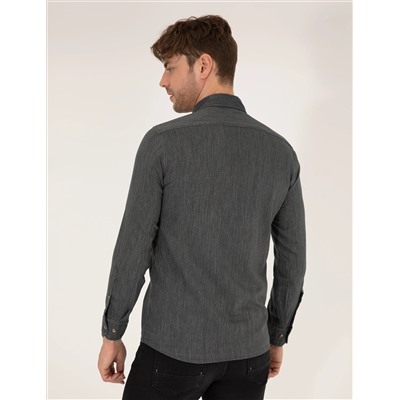 Haki Slim Fit рубашка с длинным рукавом
