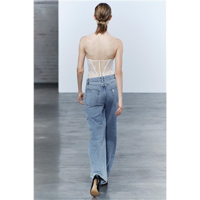 JEANS ZW COLLECTION WIDE LEG TIRO ALTO