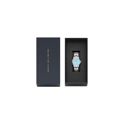 Reloj de cuarzo de acero Iconic Link Capri - 32 mm - Azul y plateado