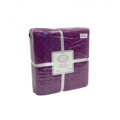 Плед KARVEN Super Soft BENZIA 160*220 п/э 1.5 спальный Р 943 фиолетовый (Акция)