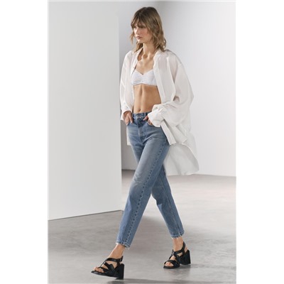 JEANS ZW COLLECTION RECTOS CROPPED TIRO MEDIO