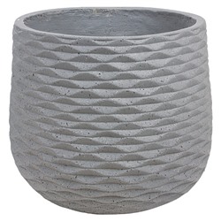 Кашпо Nobilis Marco "Cells graphite Jar" (файберклэй), D40хH35 см