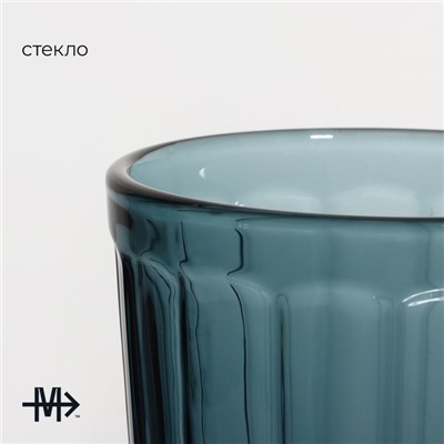 Стакан Magistro «Ла-Манш», 350 мл, стекло, синий