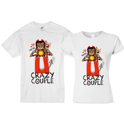 Футболка мужская "Crazy couple" сумасшедшая парочка SALE