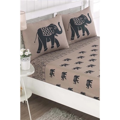 Комплект мягких эластичных простыней Double Elephant Blue