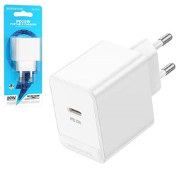 Сетевой адаптер питания BOROFONE BAS13A PD 20W (белый)