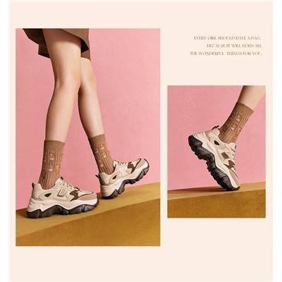 Bell*e  👟оригинал! Распродажа с фабрики, количество ограничено⚡️ Женские кроссовки на высокой подошве, сшиты из свиной кожи, комбинированной тканями. Цена на оф сайте выше 8000р