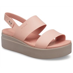 Women’s Crocs Brooklyn Low Wedge Pale Blush/Mushroom