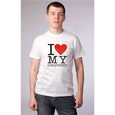 Футболка "I love my Girlfriend"