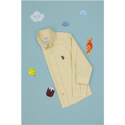 Boy Open Khaki Basic рубашка скидки с скидкой в корзине в корзине