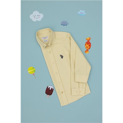 Boy Open Khaki Basic рубашка скидки с скидкой в корзине в корзине