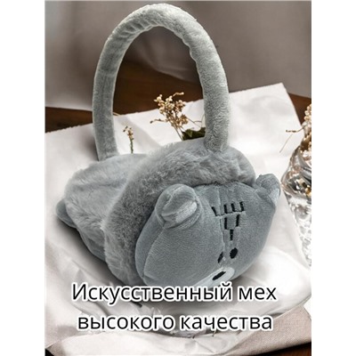 Меховые наушники Мишки детские 2-14 лет регулируемые Арт 11 тип 2