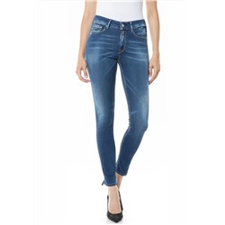 Vaquero skinny fit de tiro alto Luzien - Azul