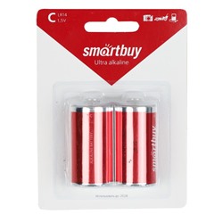 Батарейка Smartbuy LR14 BL-2 /уп 2/12/192/