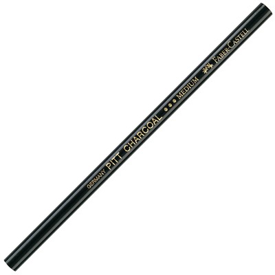 Угольный карандаш Faber-Castell "Pitt", средний, натуральный