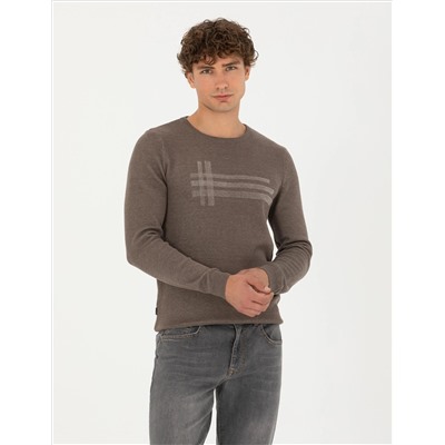Vizon Melanj Slim Fit Bicycle Yaka Knitwear Свитер