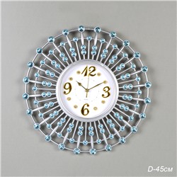 Часы настенные 45 см / 1665ZT-3 /уп 12/ серебро