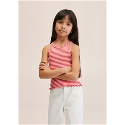 Camiseta cuello halter -  Niña | MANGO OUTLET España