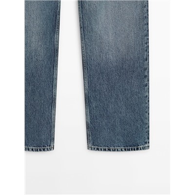 Jeans tiro bajo corte recto