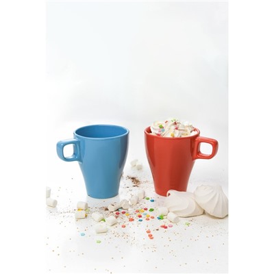Кружка Доляна Coffee break, 280 мл, керамика, оранжевая