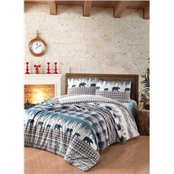 Постельное белье Карвен фланель евро N244 COZY Green