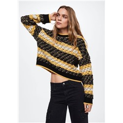 Jersey rayas punto invertido -  Mujer | MANGO OUTLET España
