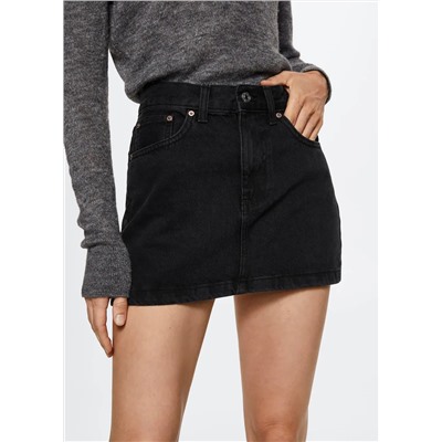 Minifalda denim -  Mujer | MANGO OUTLET España