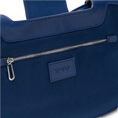 Bolso capazo Sun - cuero - azul marino
